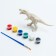 Set for creativity "Color Tyranosaurus", paint 6 colors of 2 ml, brush