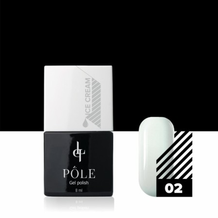 Pole Ice Cream gel polish, No. 02 refreshing mint, 8 ml