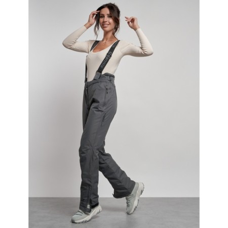 Semi -combinezone ski insulated female winter, size 44, color gray color-19