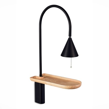 Sconces st. SL1802.401.01. Amiro. 1x60 watts, E27, 18x80 cm, black color-3