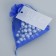 Bager Organza Blue Blue "Sineva", with a nameplate, 10 x 12 cm +/- 1.5 cm