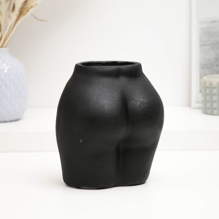Figure Kashpo "Hips" Black, 10x15x15cm-2