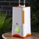 Air humidifier Luazon LHU-05, ultrasound, 25 W, 3 l, 30 m2, white-orange
