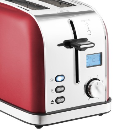 Toster KitFort KT-2036-1, 950 W, 8 fry modes, 2 toasts, display, red-2