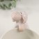 Souvenir Ceramics "White Sheep" on Kashpo 4.6x5.6x8.4 cm