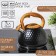 A kettle with a stainless steel whistle Magistro Heat, 3 L, TRS, Induction, Soft-Touch Hand, Black Color Black