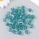 Plastic beads "Crystal polyhedron. Azure-gray" Transparent set of 20 g 1x1x1 cm