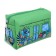 Penal soft, 1 compartment, 100 x 180 x 80 mm, voluminous "bus with dinosaurs" Green