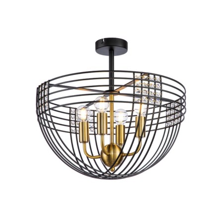 Ceiling light indigo, 10001/4C Black. 4x40W, E14, 450x450x420 mm