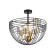 Ceiling light indigo, 10001/4C Black. 4x40W, E14, 450x450x420 mm