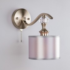 Wall lamp EUROSVET OFELIA 60070/1, E14, 1x40W, 245x140x230 mm, color Satin-Nickel
