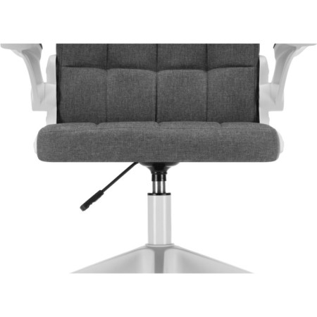 Computer chair Elga plastic/fabric, white/gray 63x59x96 cm-9