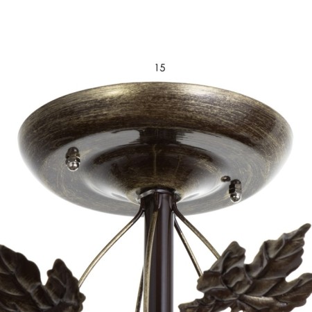 Susana chandelier 5x15W E27 brown/gold 58x58x32cm Bayerlux-7