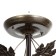 Susana chandelier 5x15W E27 brown/gold 58x58x32cm Bayerlux