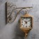 Watching double -sided watches, on the suspension "street lantern", a smooth move, 40 x 31 cm