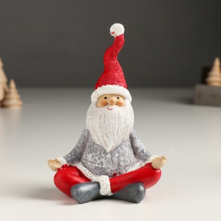 Souvenir Polystone "Santa Claus - Yoga. Meditation" MIX 12x5x10.5 cm-1
