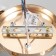 Aleste chandelier 3x60W E27 gold 52x52x23cm
