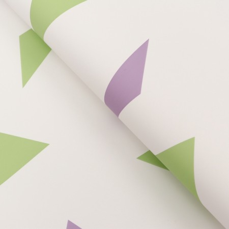 Floristic film in sheets, "Geometry", white, 58 x 58 cm-1