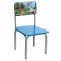 Children's adjustable stool "Kuzya fairy tale kolobok", straight back