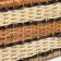 Wicker basket, 39x31x21.5 cm, rattan, jute