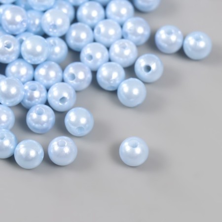 A set of beads "Pearls" d 8 mm, 250 gr, dark blue-1