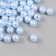 A set of beads "Pearls" d 8 mm, 250 gr, dark blue