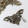 Metal corner "Patterned" bronze set 4.5x4.5 cm