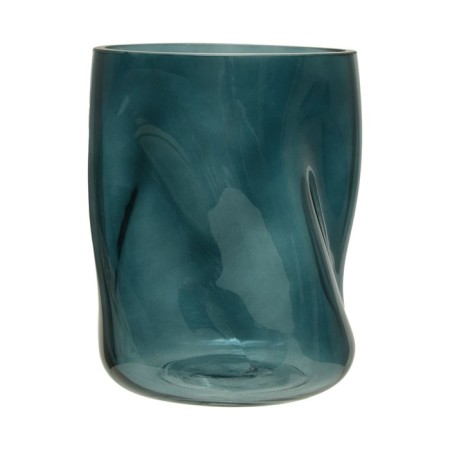 Decorative vase of glass "Dynamics", 135 × 135 × 175 mm, blue color-2