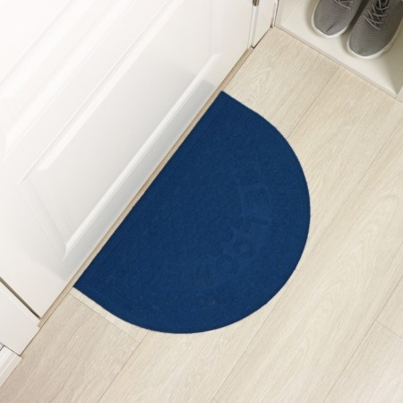 Mat with a moisture -drowning semicircular without a trim “spiral”, 40 × 60 cm, color mix-8