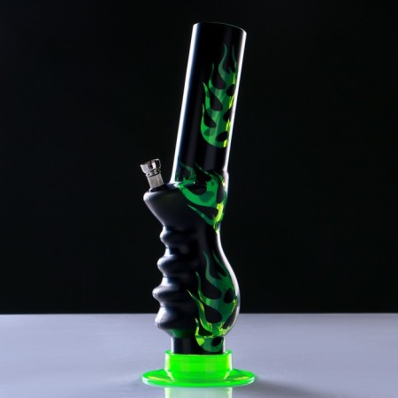 Bong, H-32 cm, "Flame", acrylic, mix