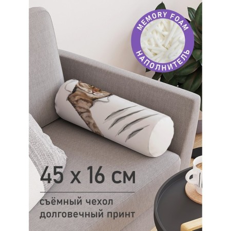Pillow Roller "Nutrient cat, decorative, size 16x45 cm