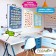 A set of teaching posters “Learning syllables, English alphabet, funny animals, Russian alphabet”