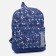 Baby backpack on lightning, external pocket, blue color