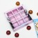 Cardboard box with a shell under 9 sweets, "diffusion", 13.7 x 13.7 x 3.5 cm, cellulose