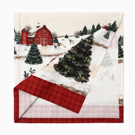 New Year. Driving Ethel "Happy Holyidays" 40x149 cm, 100% cotton, sarzha 190 g/m2-5