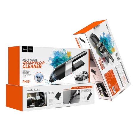 Portable vacuum cleaner Hoco PH16, wireless, 2000 mAh, 80 watts, capacity 120 ml, black-10