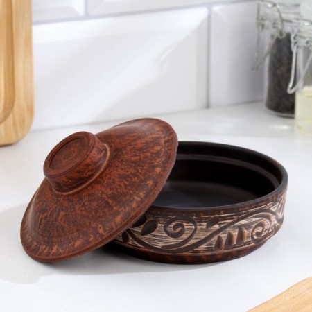Angob baking dish 0.3 l., 8x12x12 cm-1