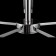 Suspended lamp Freya Fr5214PL-05CH ADELINE, 550x550x730 mm, E14, 5x60W, color chromium