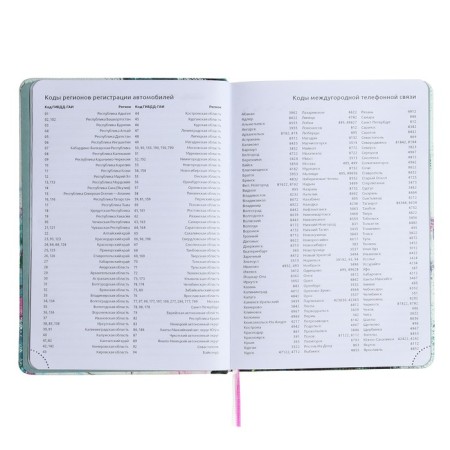 Leduced Diary A5, 160 sheets, Devente.elizabeth, firm artificial leather cover with foam rubber, color slice, a, block 70 g/m2, blue-6