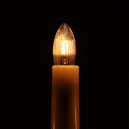 Incandescent lamp for the Christmas hill, 3 watts, a base E10, warm white, 2 pcs-2