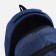Men's backpack on the zipper, external pocket, blue color