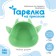 Baby plate on a suction cup, silicone, turquoise color, rr: 12x15x5.5 cm