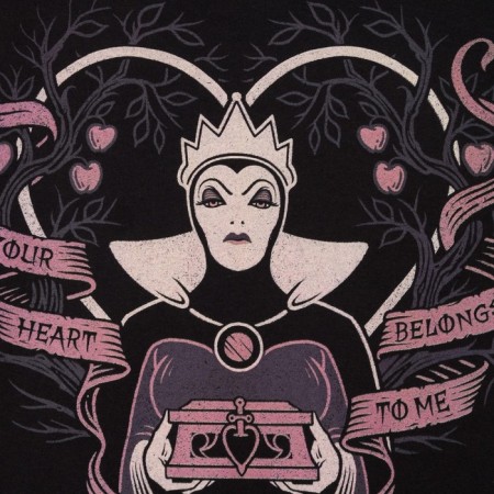 T -shirt shortened "queen" villain, black color-1