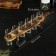 Wild Kitchen shots board 45.5 × 6.5 × 6 cm, firing, solid cedar