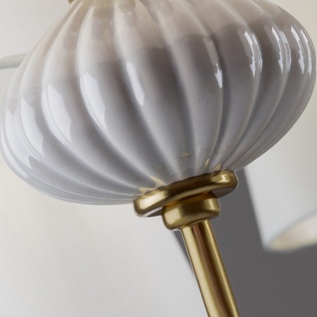 Suspended lamp Freya FR2029PL-06BS Ceramics, 680x680 mm, E14, 6x40W, brass color-8