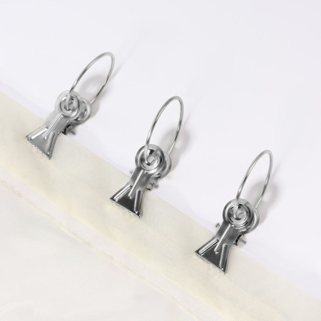 Ring for the cornice, with a clamp, d = 30/33 mm, silver color-1