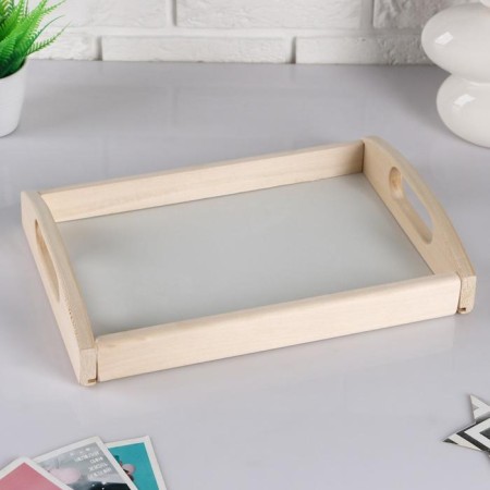 Wooden tray "country", array, 23 × 35 × 6.5 cm-1