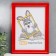 Photo frame plastic L-6 21x30 cm red (plastic screen)