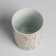Ceramic glass with embossing, "intersperseions", 8 x 9.5 cm
