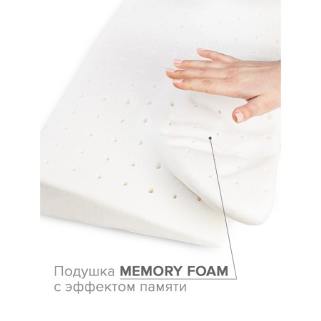 Anatomical pillow "Antioprip", size 37x65 cm, for perfect sleep on the stomach with memory effect-3